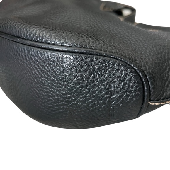 PRISTINE LANCEL CROISSANT SHOULDER BAG IN PEBBLED LEATHER NO SIGNS OF WEAR - Picture 7 of 14